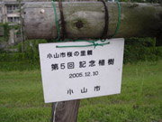 写真:記念植樹