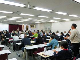 写真：サクラ保全管理講座会場の様子